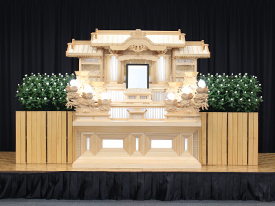 家族葬白木祭壇 Dプラン白木